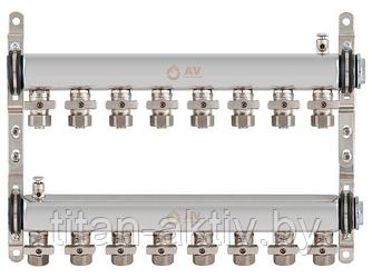 Коллекторная группа AVE134, 8 вых. AV Engineering (Для отопления (радиаторы) и водоснабжения. Не для