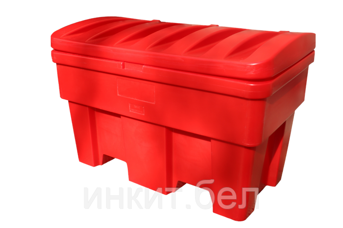 Пластиковый ящик (контейнер) для песка и соли 500 литров, красный. Цена ...