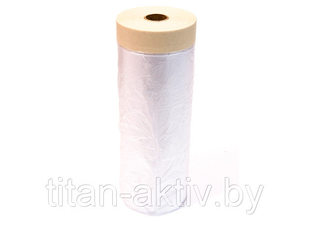 Пленка защитная с бумажной клейкой лентой 140смх33м COLOR EXPERT (для внутренних работ, укрывная) - фото 1 - id-p203033199