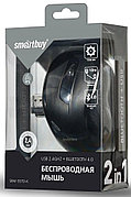 Беспроводная бесшумная мышь USB + Bluetooth SBM-597D-K черный Smartbuy