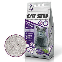 "Cat Step" Compact White Lavеnder наполнитель комкующийся минеральный (лаванда) 5л