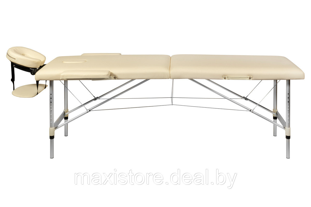 Массажный стол BodyFit 60 см складной 2-c Алюминиевый (Бежевый) - фото 3 - id-p202254790