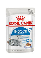 Влажный корм для кошек Royal Canin INDOOR STERILISED +7 (желе)