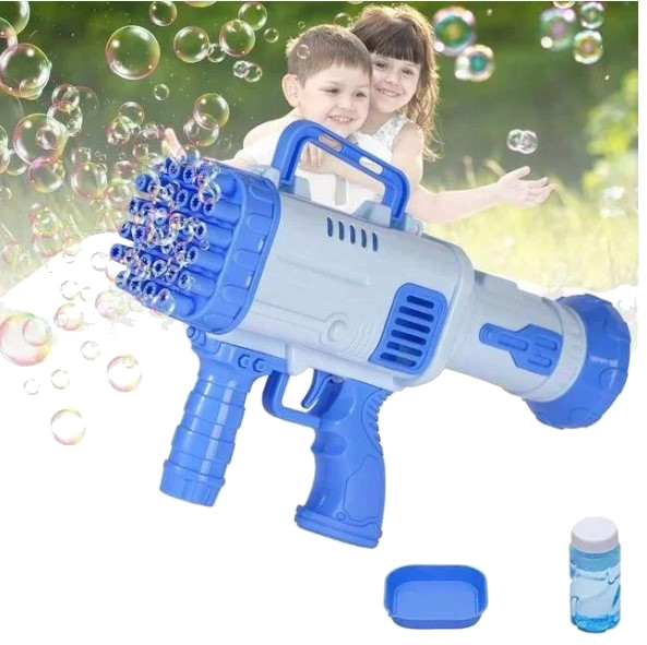 Детский пулемет для создания мыльных пузырей BAZOOKA BUBBLE MACHINE