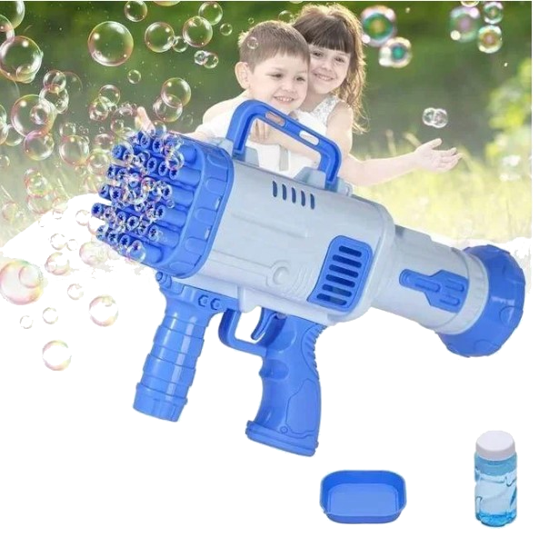 Детский пулемет для создания мыльных пузырей BAZOOKA BUBBLE MACHINE - фото 1 - id-p203089030