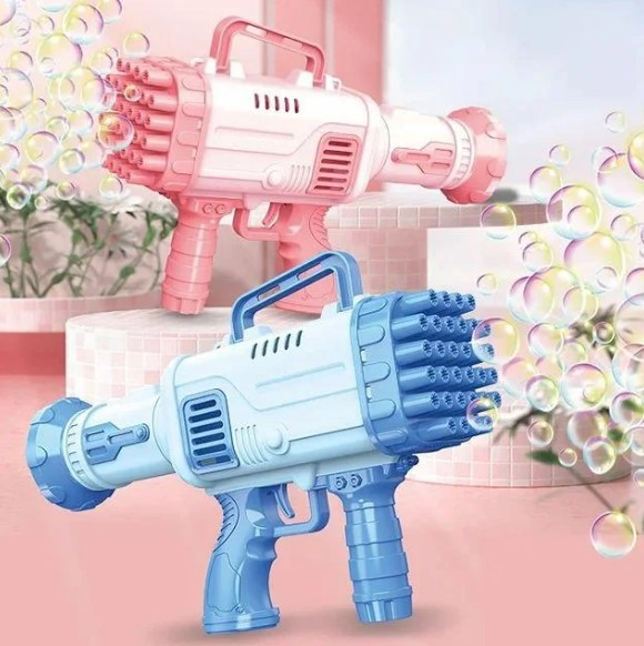 Детский пулемет для создания мыльных пузырей BAZOOKA BUBBLE MACHINE - фото 4 - id-p203089030