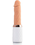 Секс-машина с подогревом и на ДУ Sekster MotorLovers белая, 29 см, фото 3