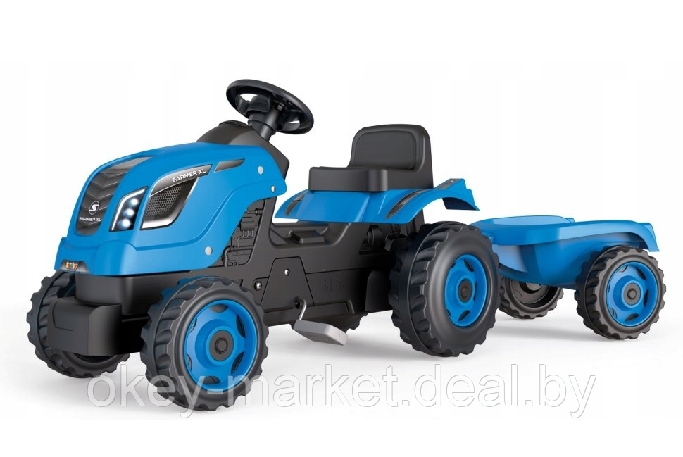 Детский педальный трактор Smoby Farmer XL 710129 - фото 1 - id-p203109084