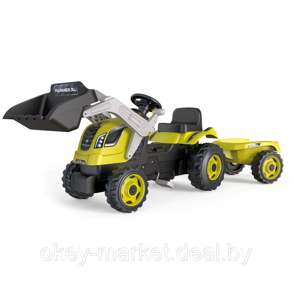 Детский педальный трактор Smoby Farmer Max 710132