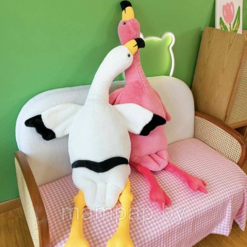 Мягкая игрушка-подушка розовый фламинго 160 см - фото 7 - id-p203114872