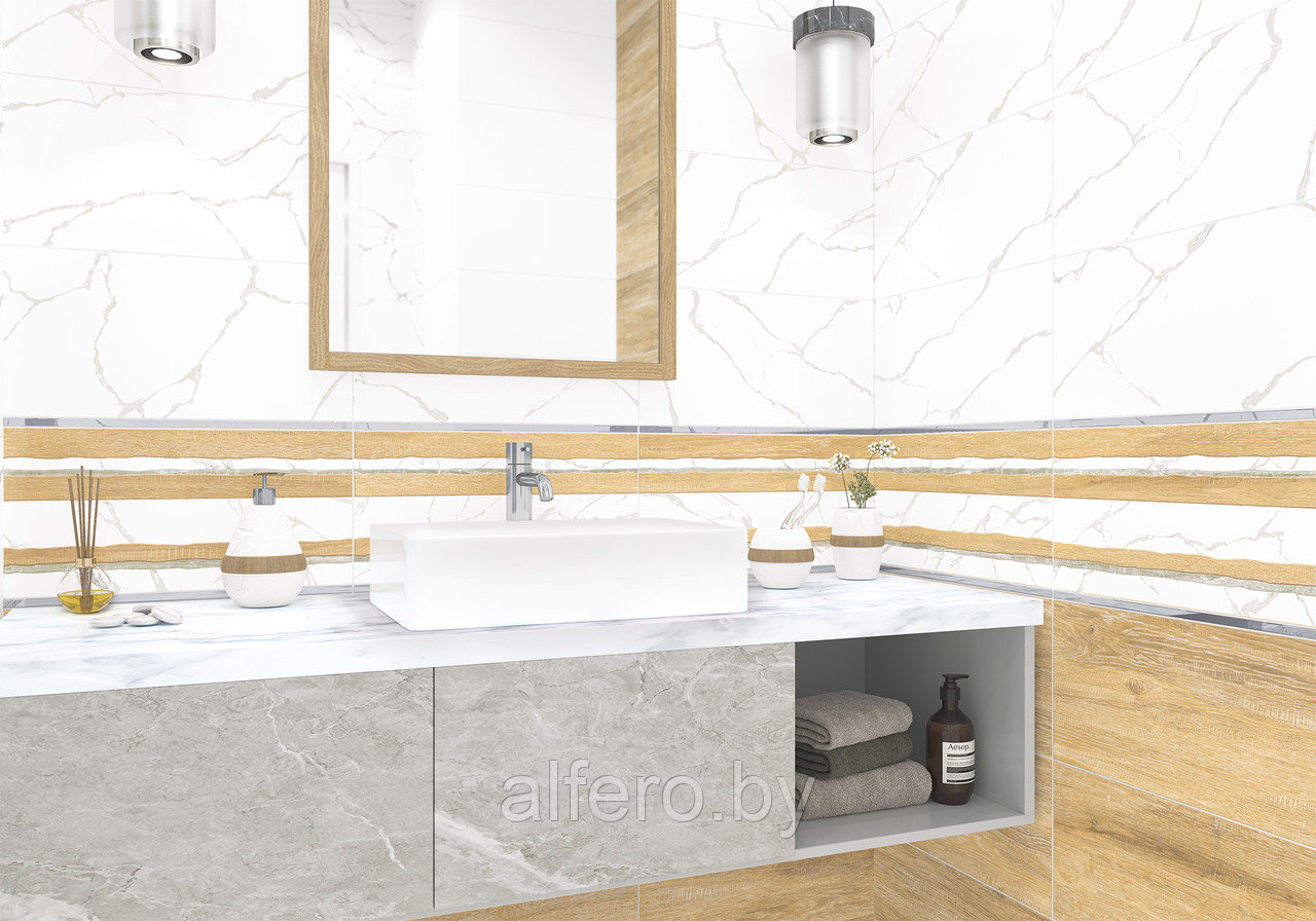 Керамическая плитка AltaCera Elemento Bianco Carrara WT9ELT00 250*500 - фото 2 - id-p202885842