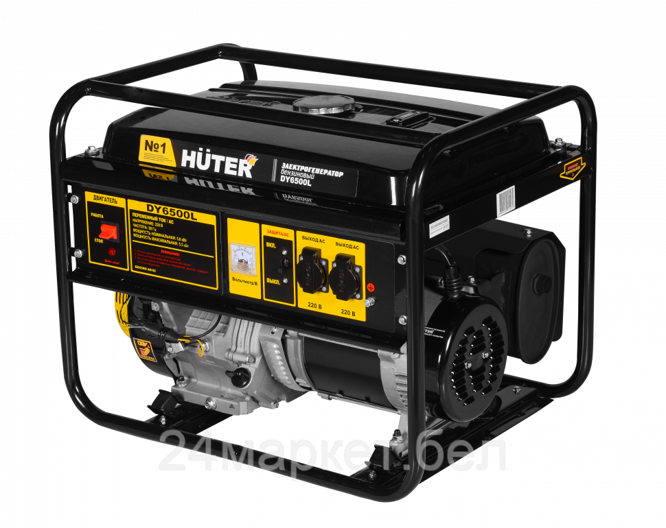 Бензиновый генератор Huter DY6500L - фото 1 - id-p203115856