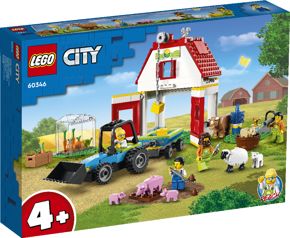 Конструктор LEGO Original City Ферма и амбар с животными, 60346