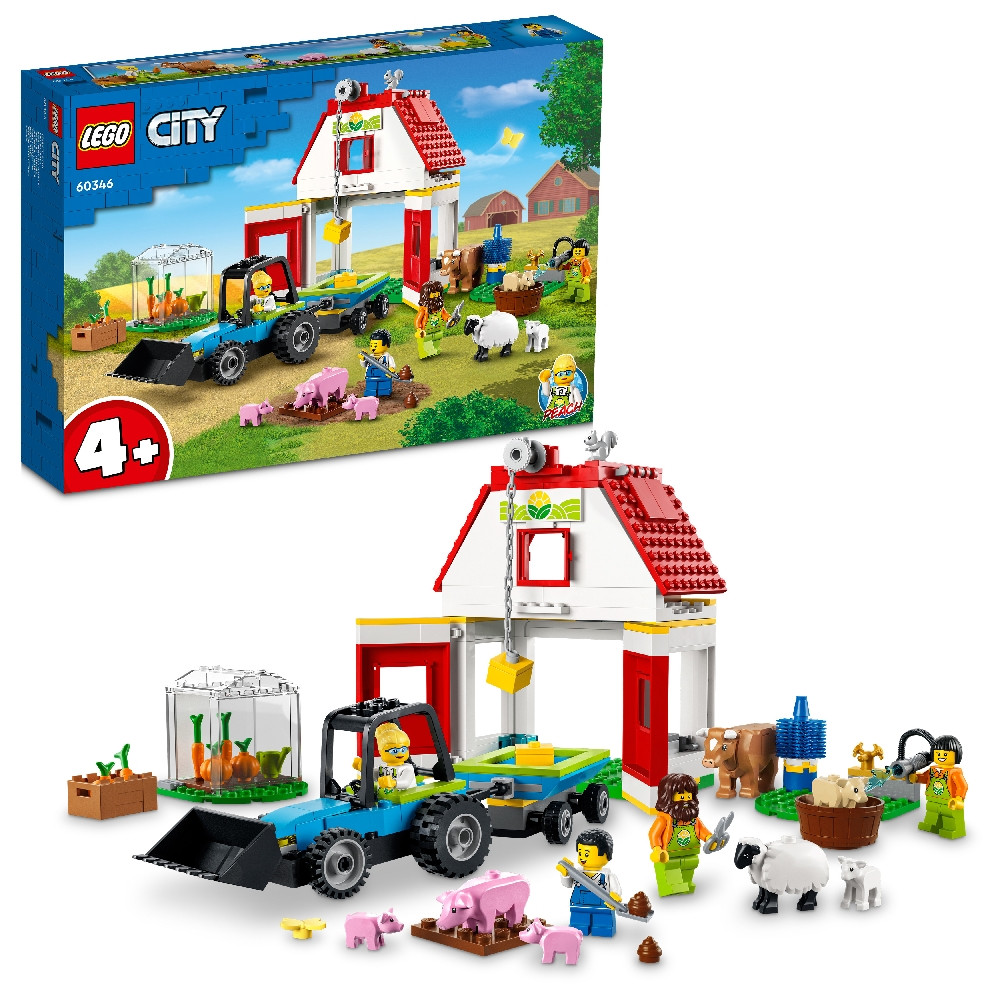 Конструктор LEGO Original City Ферма и амбар с животными, 60346 - фото 2 - id-p203118441