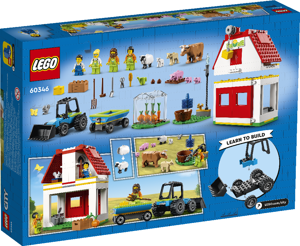 Конструктор LEGO Original City Ферма и амбар с животными, 60346 - фото 4 - id-p203118441