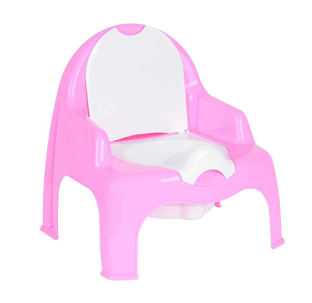 Детский горшок-стульчик ЭльфПласт, Цвет горшка 023 Розовый/белый - фото 4 - id-p203118988