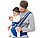 Хипсит - кенгуру Aiebao 3в1, рюкзак - кенгуру слинг для переноски малыша от 0 месяцев  Нежно-голубой, фото 9