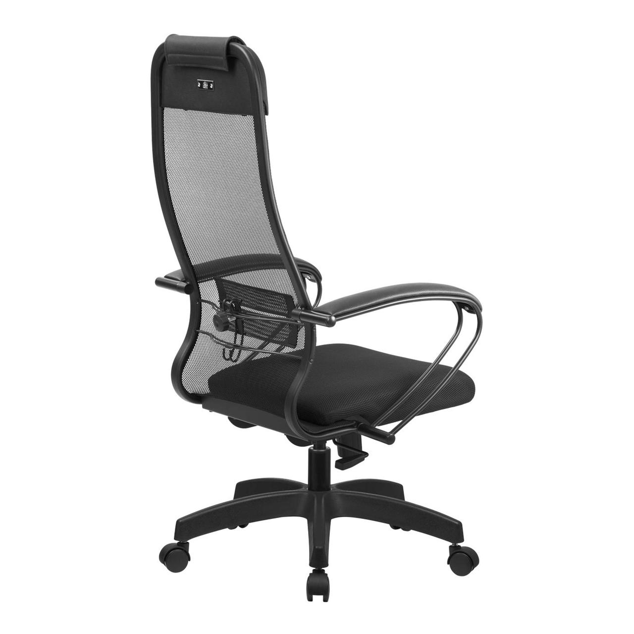 Кресло поворотное Метта 11-17831, чёрный, сетка, цвет каркаса черный - фото 3 - id-p181693428
