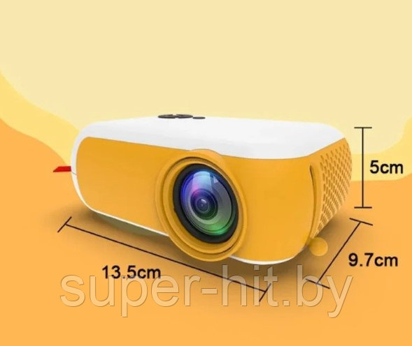 Мультимедийный портативный светодиодный LED проектор Mini Projector A10 FULL HD 1080p (HDMI, USB, пульт ДУ) - фото 5 - id-p203119102