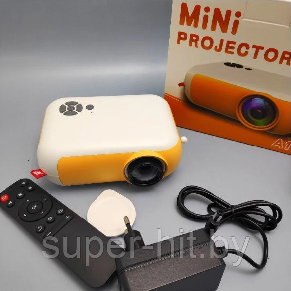 Мультимедийный портативный светодиодный LED проектор Mini Projector A10 FULL HD 1080p (HDMI, USB, пульт ДУ) - фото 6 - id-p203119102