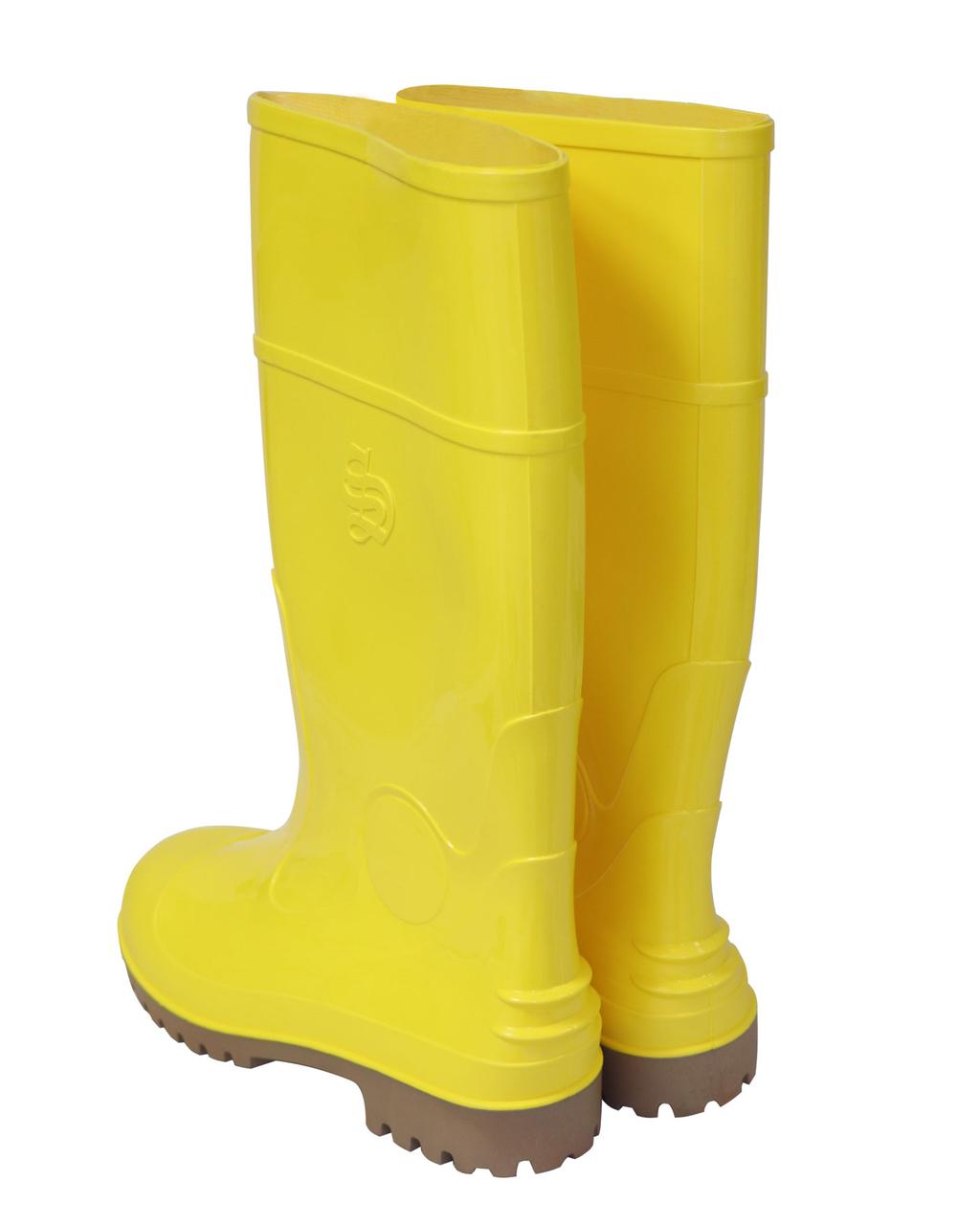 Сапоги ПВХ мужские желтые (НМС КЩС, мет.подносок, высота 38см) - фото 3 - id-p154235104
