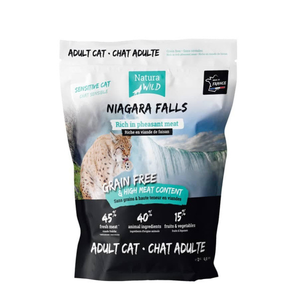 Сухой корм для кошек Natura Wild Sensitive CAT Niagara Falls (фазан) 2 кг - фото 1 - id-p203085490