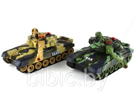 Игрушечный танк 2 шт. на радиоуправлении 9993, танковый бой, игрушка радиоуправляемая на пульте управления - фото 3 - id-p203121107