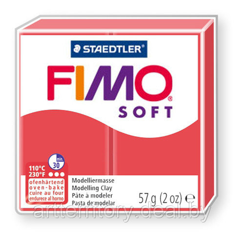 Паста для лепки FIMO Soft, 57гр (8020-40 фламинго) - фото 1 - id-p203135170