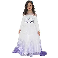 Детский карнавальный костюм Элиза (белое пышное платье) БАТИК 22-82