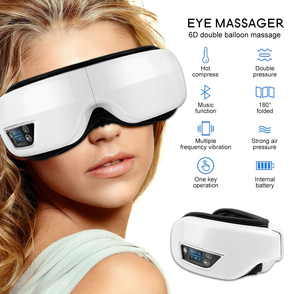 Умный массажер для ухода за областью вокруг глаз Eye massage apparatus (4 режима работы, 7 встроенных мелодий) - фото 1 - id-p203137864