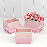 Набор коробок "Градиент 2", 3 шт, розовый