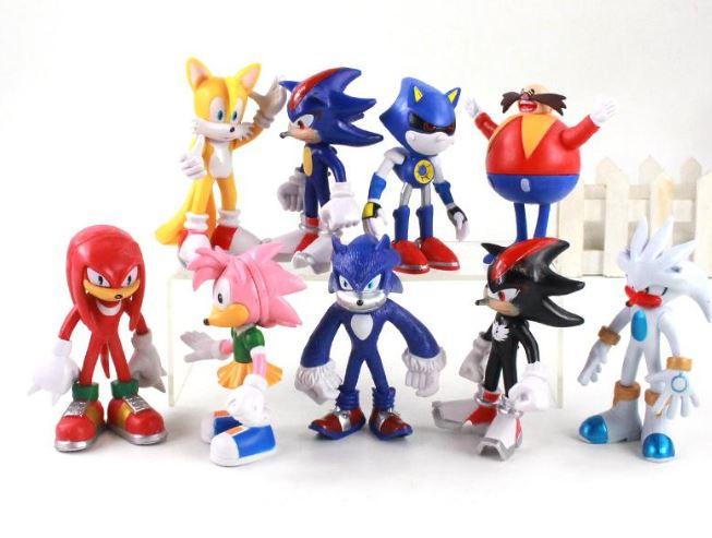 Игрушки Соник Sonic набор 12 фигурок больших.