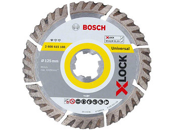 Алмазный круг 125х22,23 мм универс. сегмент. X-LOCK Standard for Universal BOSCH ( сухая резка)