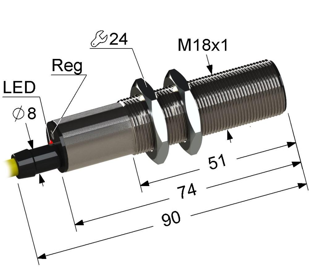 Датчик PS1-18M90-5B11-Z (ВБ1.18М.90.5.1.1.Z) ОПТОМ