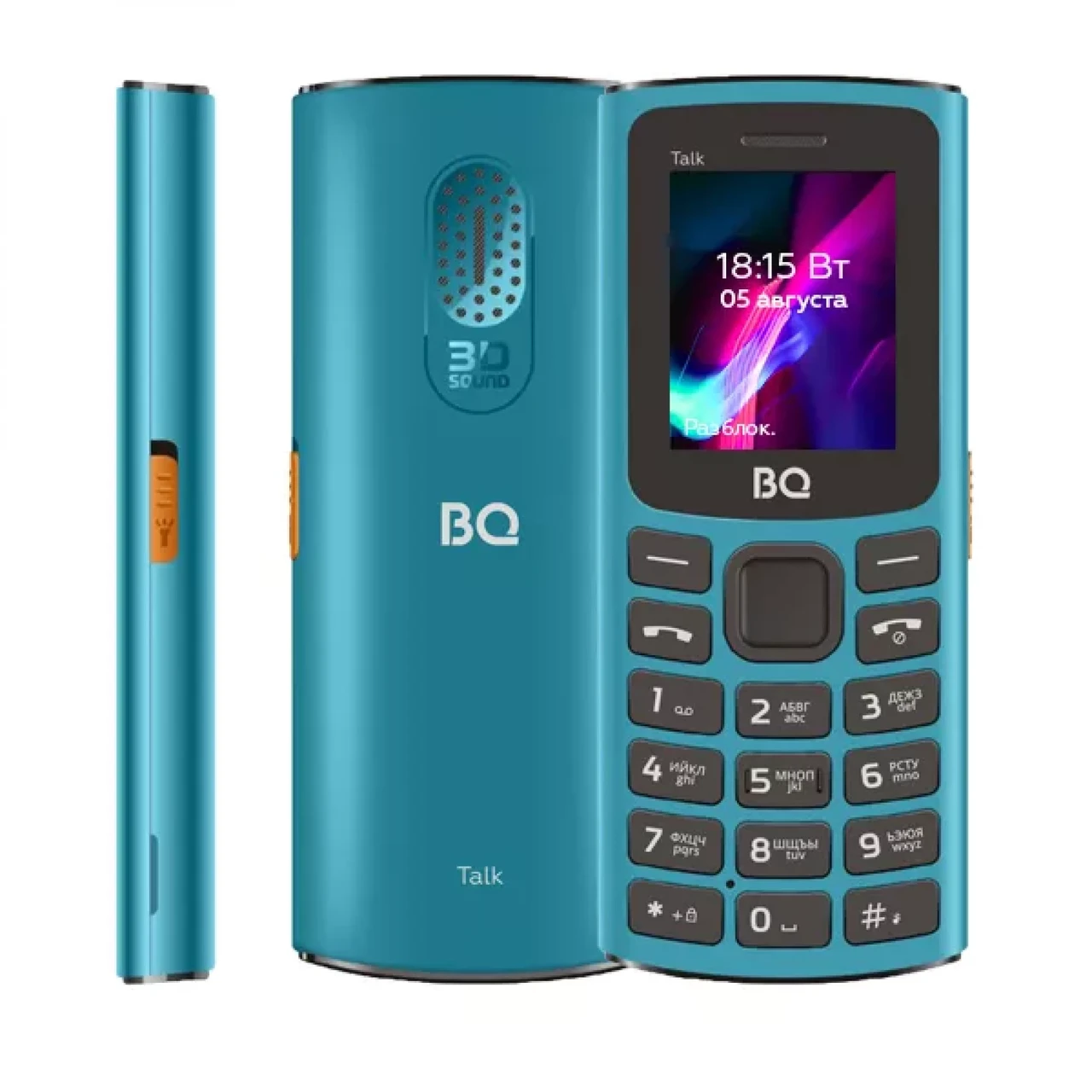 Мобильный телефон BQ BQ-1862 Talk (бирюзовый) - фото 1 - id-p203141175
