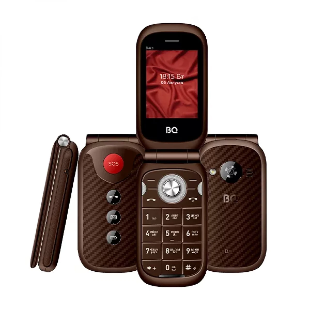 Мобильный телефон BQ BQ-2451 Daze (коричневый) - фото 1 - id-p203141197
