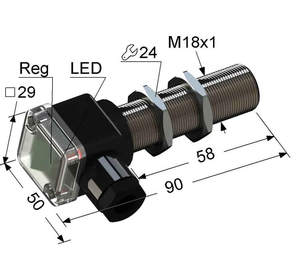 Датчик PS1-18M90-5B21-B (ВБ1.18М.90.5.2.1.В) ОПТОМ