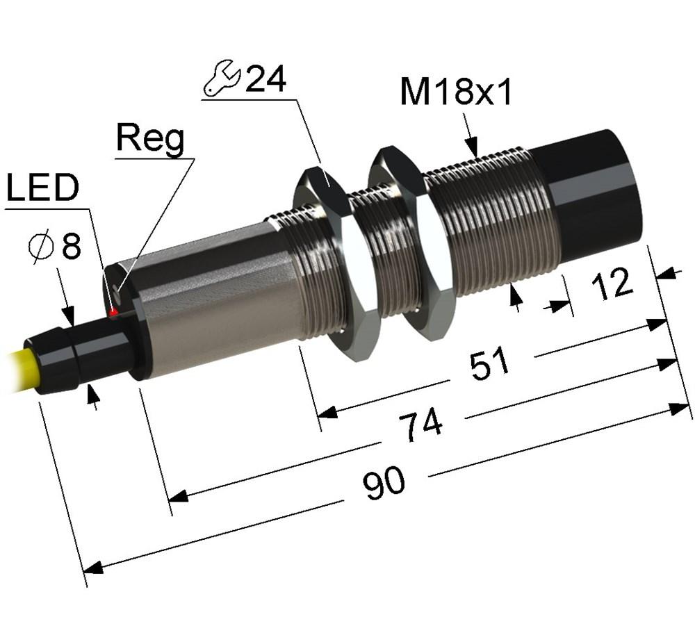 Датчик PS1-18M90-15N61-Z (ВБ1.18М.90.10.2.1.Z, ВБ1.18М.90.10.4.1.Z)