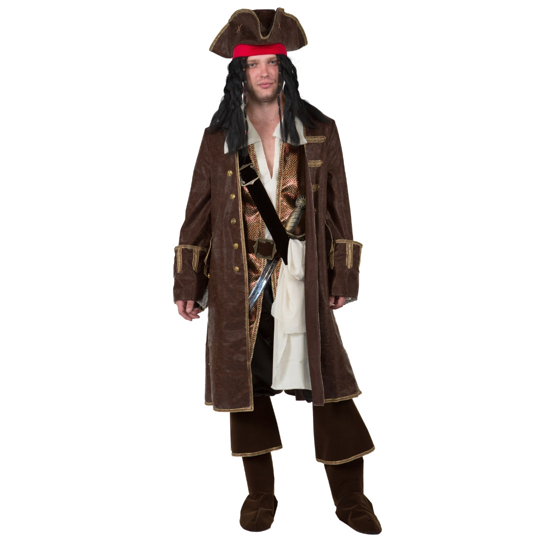 Карнавальный костюм для взрослых Капитан Джек Воробей - фото 1 - id-p193312741
