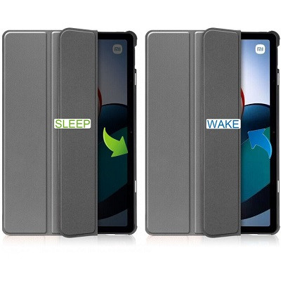 Полиуретановый чехол JFK Smart Case серый для Xiaomi Redmi Pad - фото 6 - id-p203150947