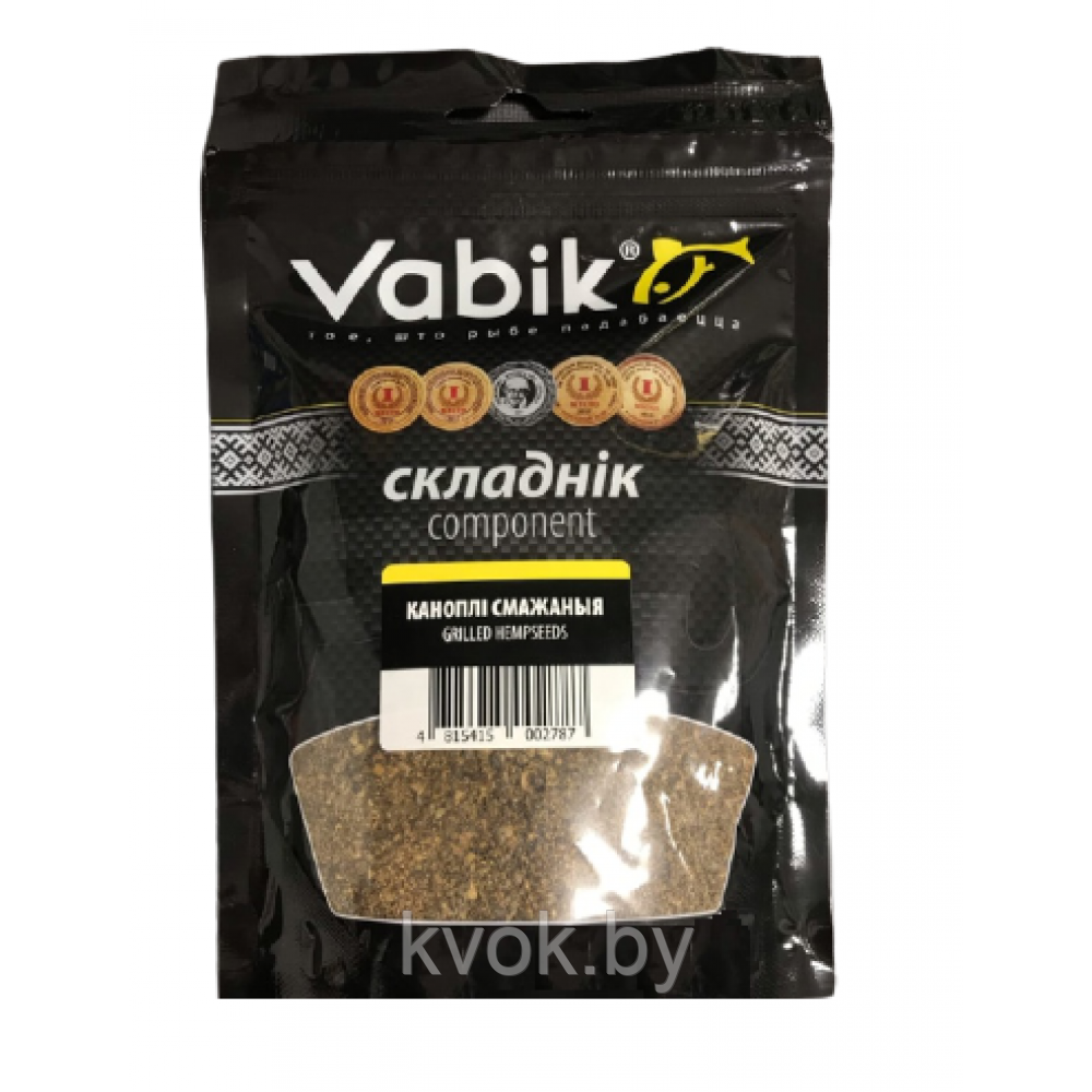 Добавка к прикормке Vabik Семена конопли жаренные молотые 150 гр