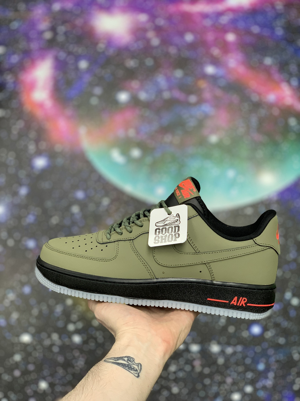 Кроссовки Nike Air Force 1 Low Olive Green Blue