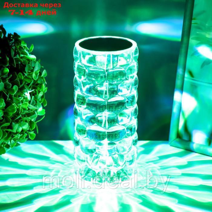 Настольная лампа с ПДУ "Призма" LED RGB АКБ 8х8х18 см - фото 10 - id-p203113234
