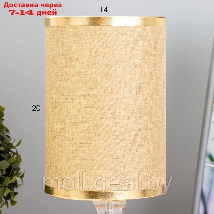 Настольая лампа "Мелисса" Е27 40Вт золото-шоколадный 14х14х29,5 см - фото 5 - id-p203113236