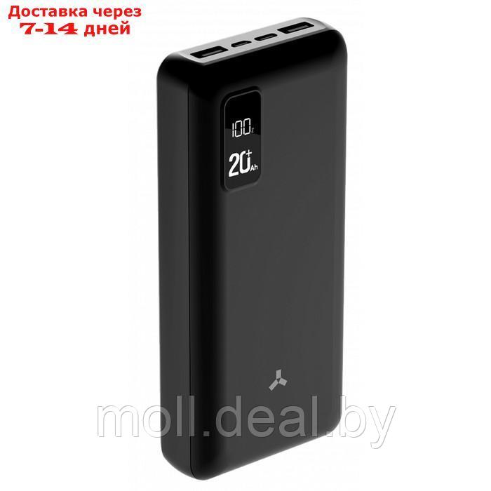 Внешний аккумулятор Accesstyle Winter 20PD, 20000 мАч, 2 USB, 2.1 А, дисплей, черный - фото 1 - id-p203114506