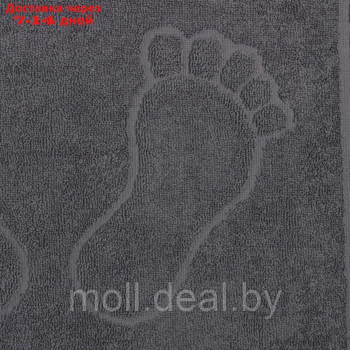 Полотенце махровое для ног 50х70см, серый хл100%, 400 г/м - фото 3 - id-p203111851