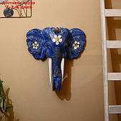 Панно настенное "Голова слона" албезия 50х15х50 см