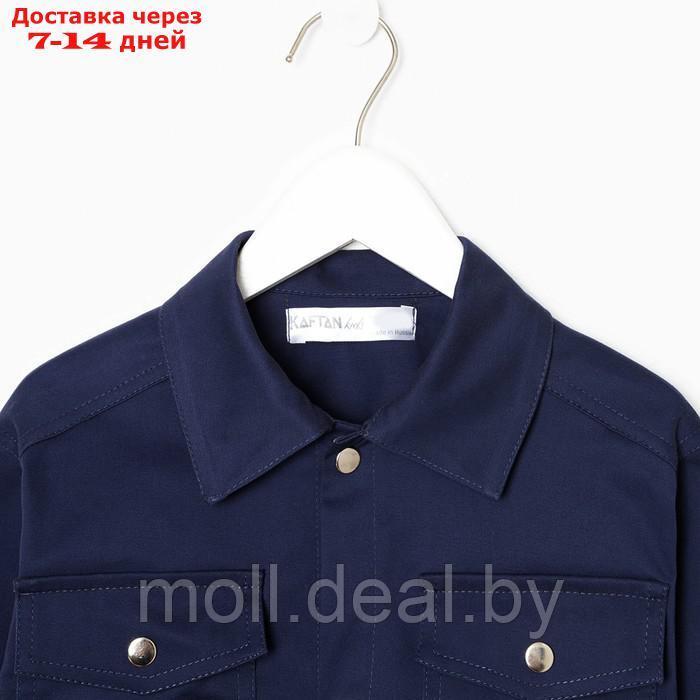Рубашка джинсовая детская KAFTAN р. 28 (86-92 см), синий - фото 9 - id-p203113788