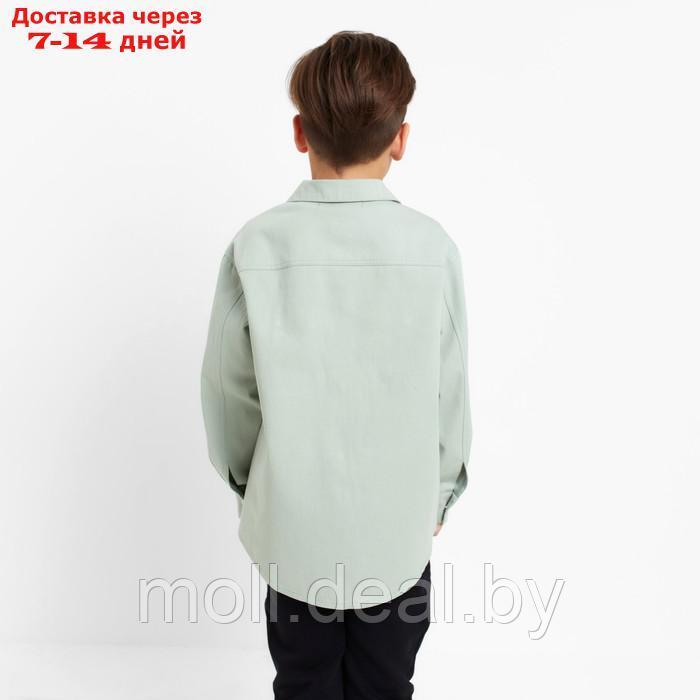 Рубашка джинсовая детская KAFTAN р. 32 (110-116 см) - фото 3 - id-p203113837
