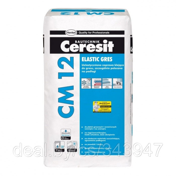 Клей для плитки "Gres" Ceresit CM 12(25 кг) - фото 1 - id-p27773486